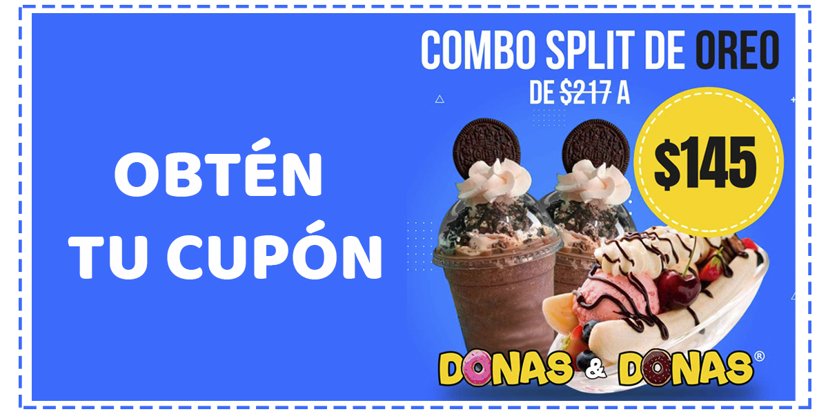 Cupón combo split de oreo