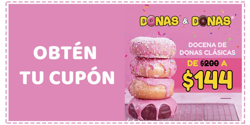 Cupón de docena de donas de centralcuponera.com