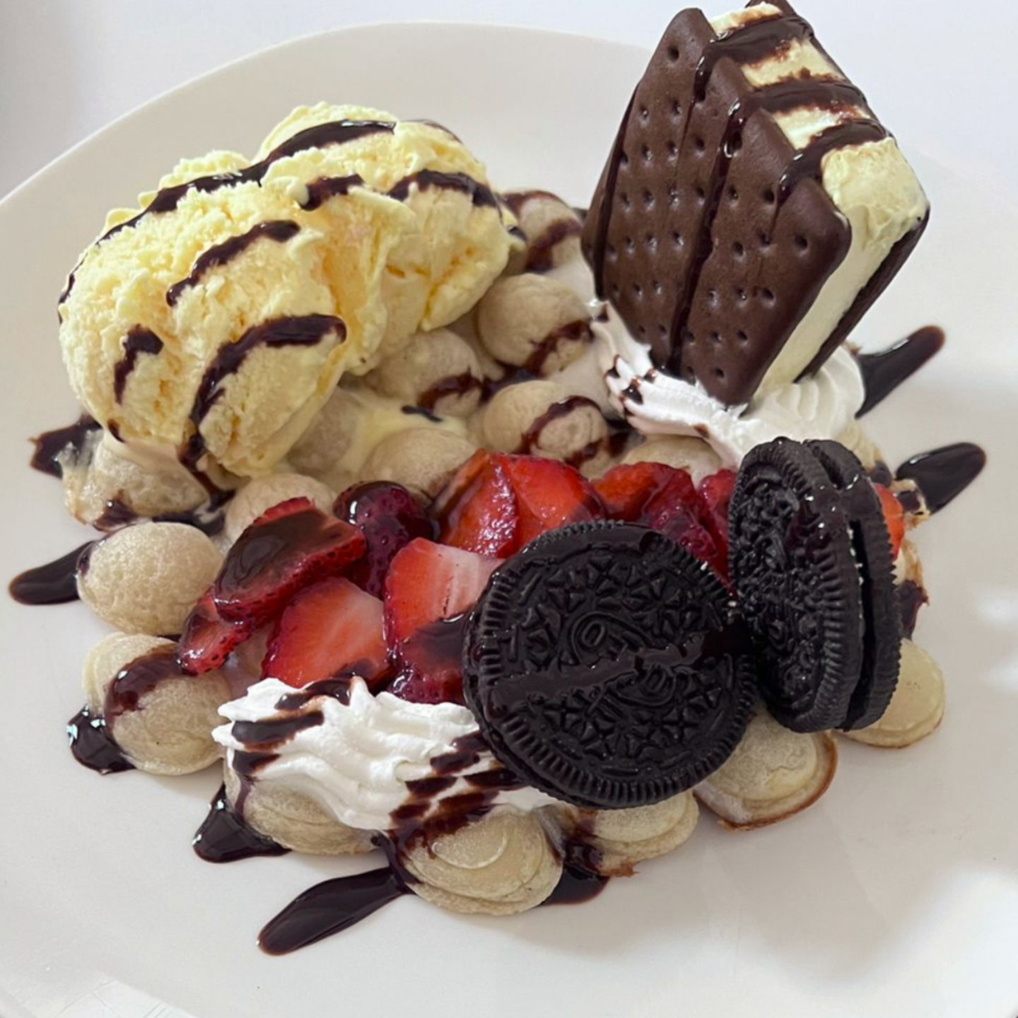 Cafetería meret waffle bubble